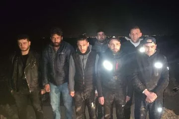Üyüklütatar köyünde 7 düzensiz göçmen yakalandı